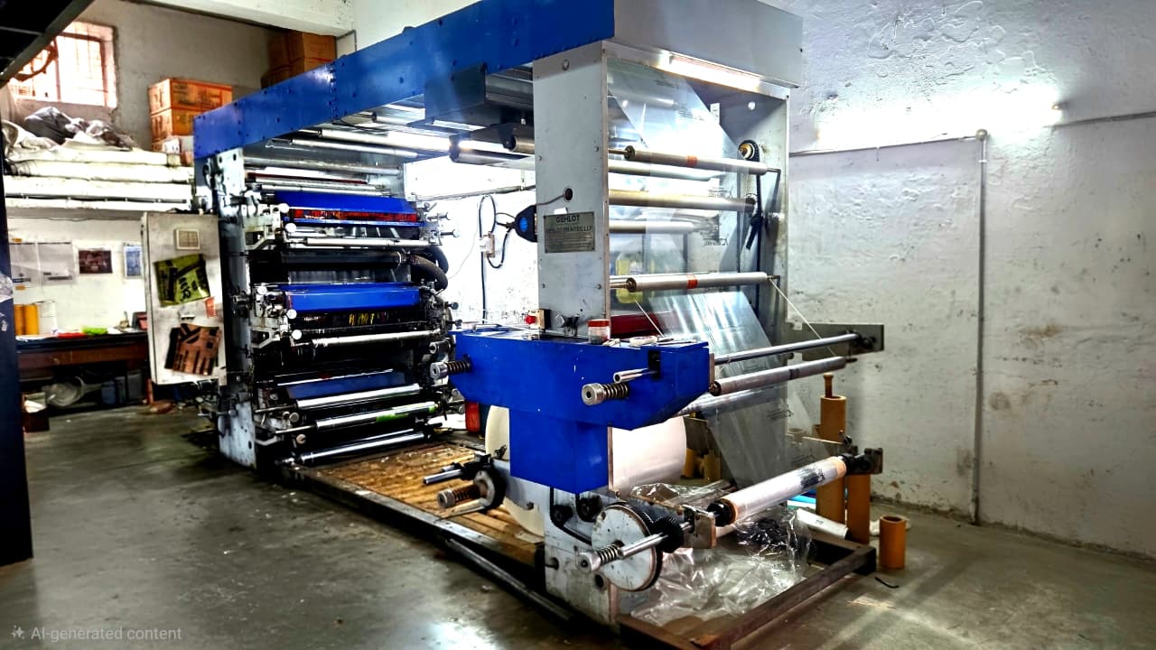 Packaging film production machinery at our factory