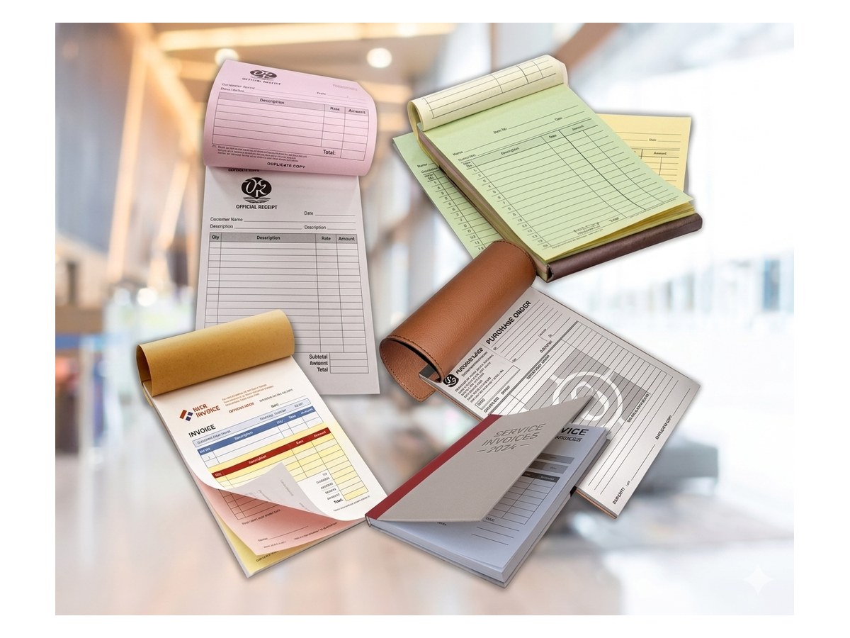 Bill Books & Brochures - real product photo