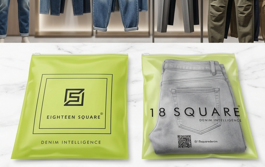Premium branded apparel packaging