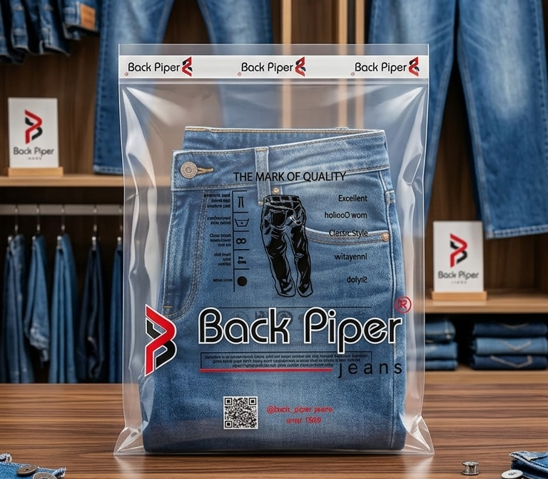 Printed PP garment packaging bag