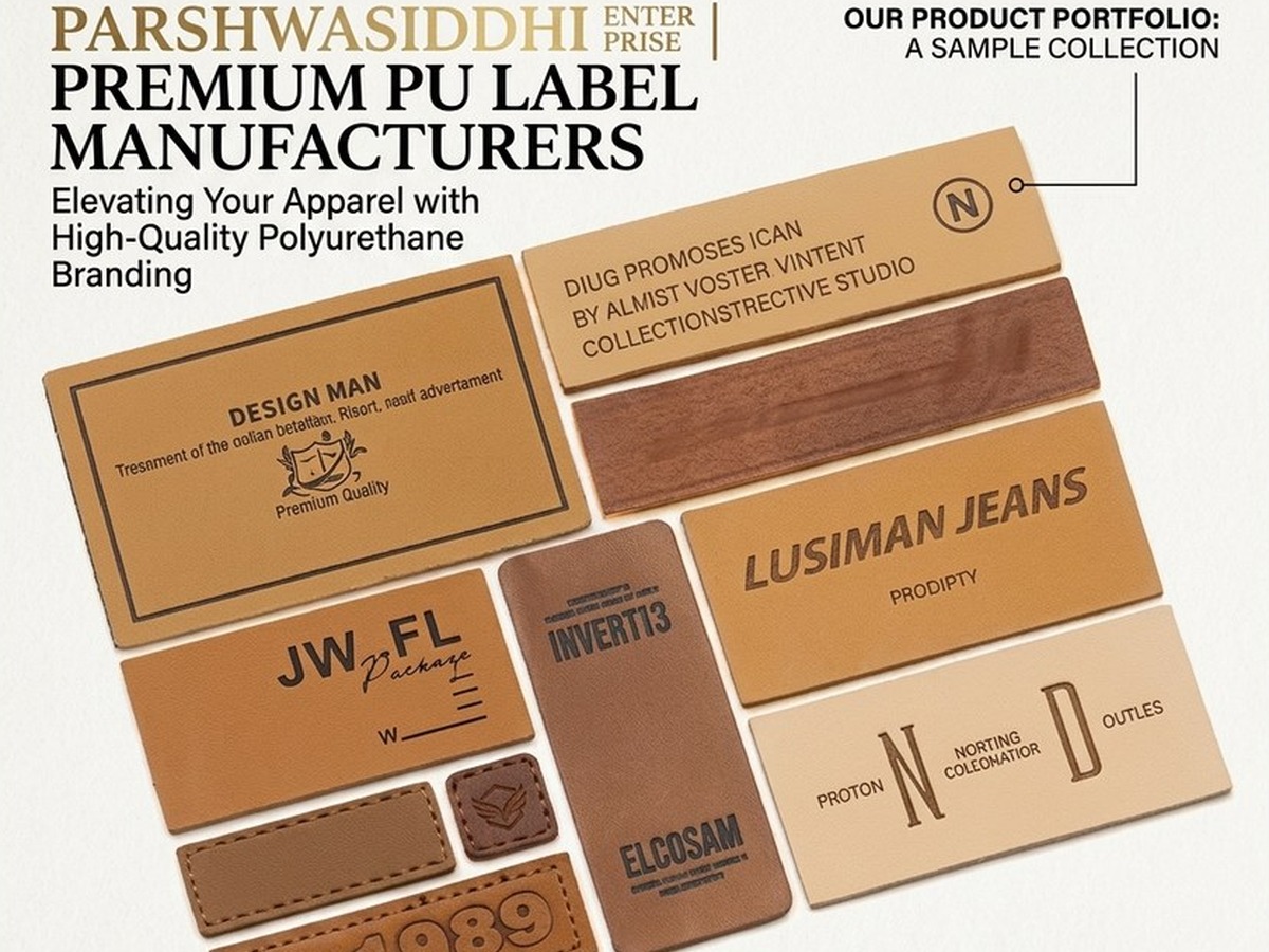 PU Labels - real product photo